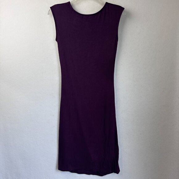 Kut from the Kloth  Stitchfix Mollee Knit Dress size 4  purple plum draped lined - Picture 4 of 6